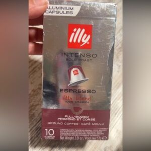 illy Intenso Bold Roast Espresso Capsules - Silver & Red